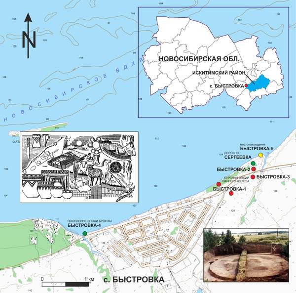 Старая карта искитимского района